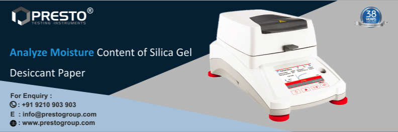 Analyze Moisture Content of Silica Gel Desiccant Paper